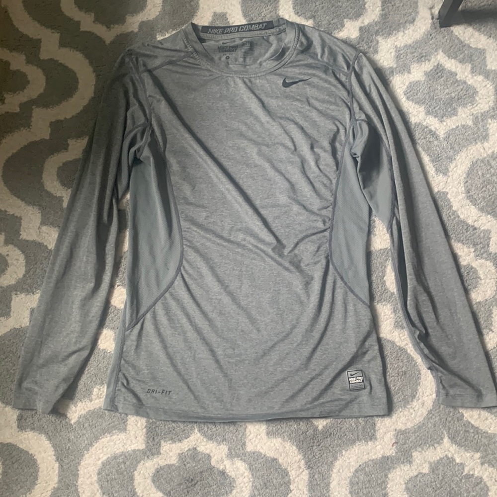 Pro combat Nike Dri-fit long sleeve active year fitted t-shirt
